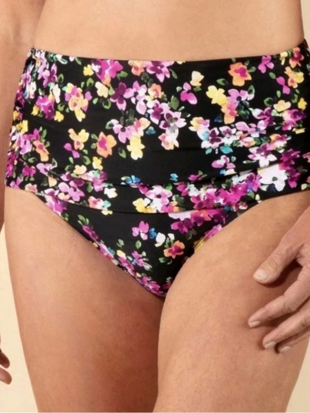 Lands’ End Floral Skirted Bikini Bottom